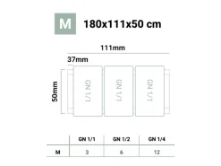 Ar Shelving Lebensmittelregal Gastronorm M 180 cm x 110 x 50 cm