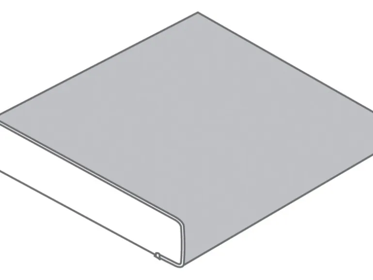 Arbeitsplatte Beton Weiß 60 cm x 3,9 cm Meterware