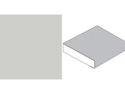 Arbeitsplatte Hellgrau 90 cm x 3,9 cm Meterware
