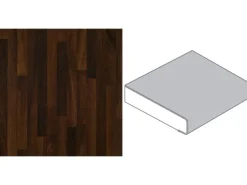 Arbeitsplatte Noce Butcherblock 60 cm x 3,9 cm Meterware