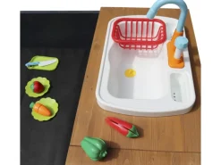 Axi Kelly Sandkasten mit Spielküchenzeile Anthrazit - Braun 180 x 115 x 22 cm