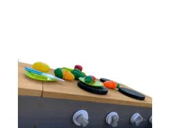 Axi Sandkasten Kelly mit Spielküchenzeile Grau Braun 115 cm x 21,8 cm x 180 cm