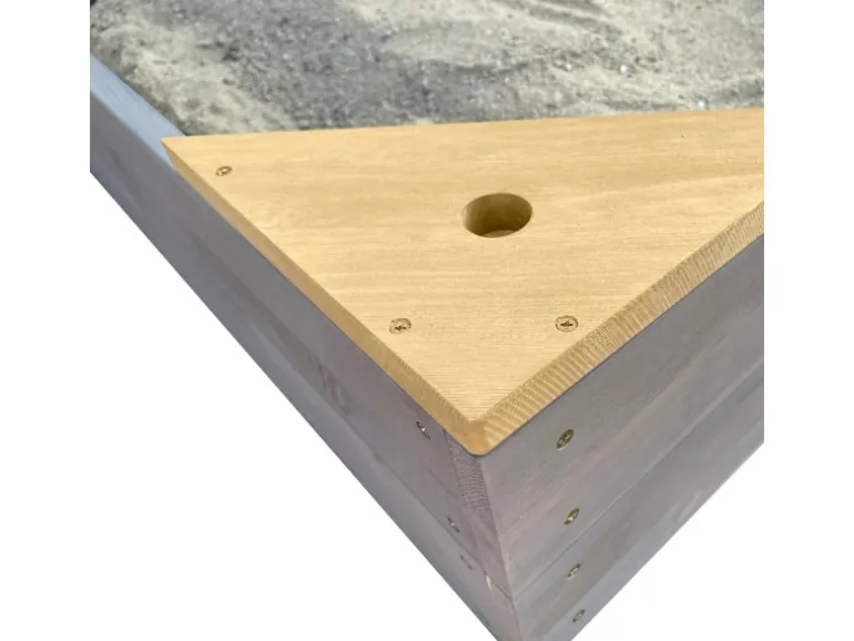 Axi Sandkasten Kelly mit Spielküchenzeile Grau Braun 115 cm x 21,8 cm x 180 cm