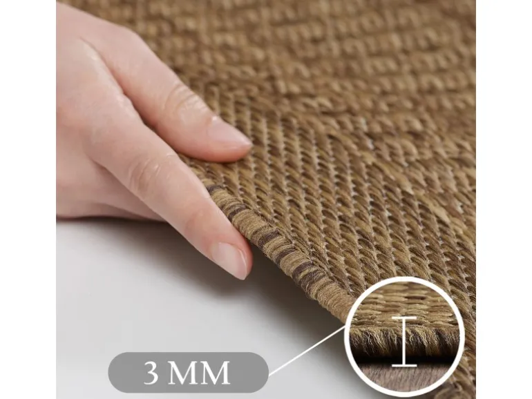 Ayyildiz Outdoor-Teppich Giza 1410 Braun 200 cm x 200 cm