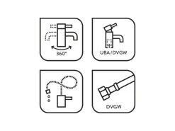 baliv Küchenarmatur KI-1100 Chrom-Schwarz