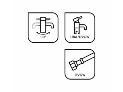 baliv Küchenarmatur KI-5095 Chrom Satiniert