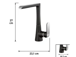 baliv Küchenarmatur KI-5071 Chrom-Schwarz