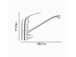 baliv Küchenarmatur KI-1182 Chrom mit Geräteanschluss