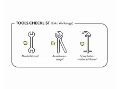 baliv Küchenarmatur KI-1820 Chrom-Schwarz