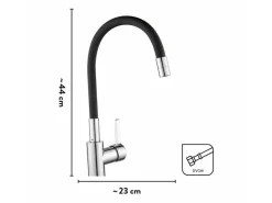 baliv Küchenarmatur KI-1820 Chrom-Schwarz