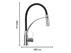 baliv Küchenarmatur KI-1861 Chrom-Schwarz