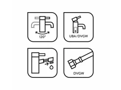 baliv Küchenarmatur KI-1120 Edelstahl-Optik