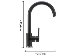 baliv Küchenarmatur KI-1831 N Schwarz-Matt