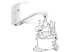 baliv Küchenarmatur KI-1186 N Weiß