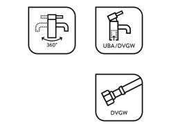 baliv Küchenarmatur KI-1930 Schwarz-Gold