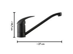 baliv Küchenarmatur KI-1520 Schwarz Matt