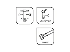 baliv Küchenarmatur KI-1520 Schwarz Matt
