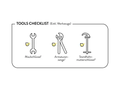 baliv Küchenarmatur KI-1520 Schwarz Matt