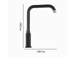 baliv Küchenarmatur KI-1780 Schwarz-Matt