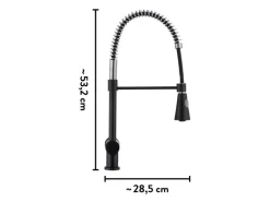 baliv Küchenarmatur KI-1970 Schwarz Chrom