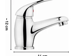 baliv Niederdruck Waschtischarmatur WT-5010 N Chrom