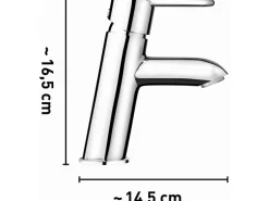 baliv Niederdruck Waschtischarmatur WT-330 N Chrom