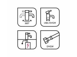 baliv Niederdruck-Küchenarmatur KI-5010 N Chrom