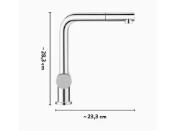 baliv Niederdruck-Küchenarmatur KI-1050 N Chrom