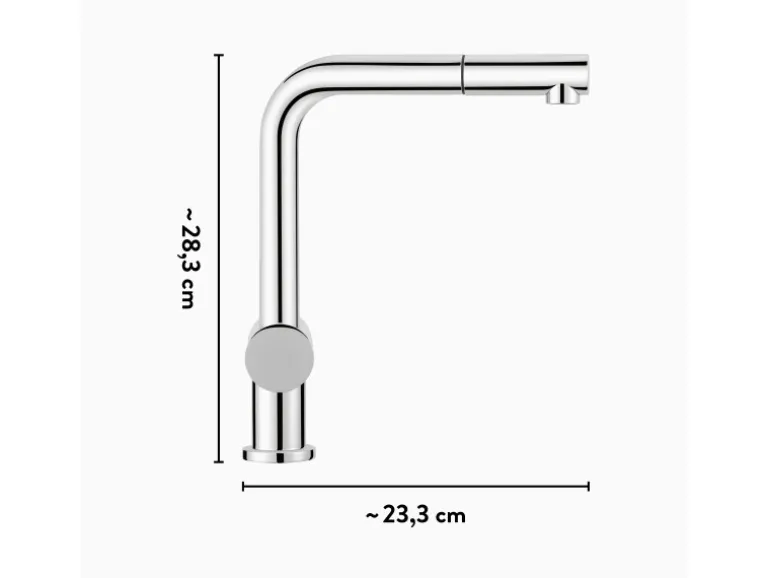 baliv Niederdruck-Küchenarmatur KI-1050 N Chrom
