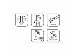baliv Niederdruck-Küchenarmatur KI-1184 N Chrom mit Geräteanschluss
