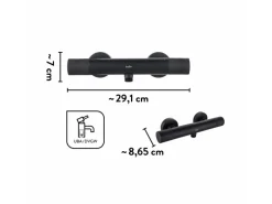 baliv Thermostat-Duscharmatur DU-2060 Schwarz