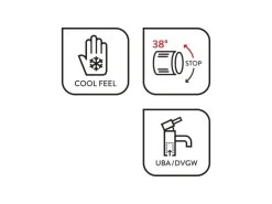 baliv Thermostat-Wannenarmatur WA-5050 Chrom