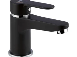 baliv Waschtischarmatur WT-5891 Einhebel Schwarz-Matt