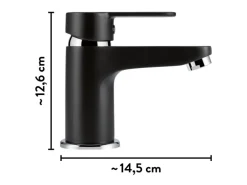 baliv Waschtischarmatur WT-5891 Einhebel Schwarz-Matt