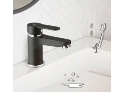 baliv Waschtischarmatur WT-5891 Einhebel Schwarz-Matt
