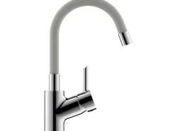 baliv Waschtischarmatur WT-521 Grau-Chrom