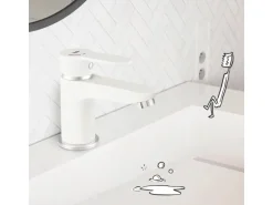 baliv Waschtischarmatur WT-5892 Einhebel Weiß Matt