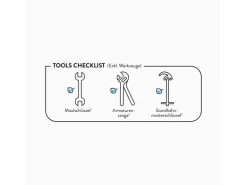 baliv Waschtischarmatur WT-5071 Chrom-Schwarz