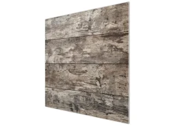 Banjado Herdabdeckplatte Glas 1 Teilig 60x52CM Schneidebrett Herdabdeckung Mit Motiv Alte Planken