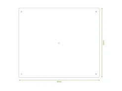 Banjado Herdabdeckplatte Glas 1 Teilig 60x52CM Schneidebrett Herdabdeckung Mit Motiv Alte Planken