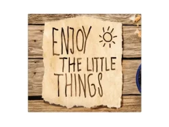 Banjado Herdabdeckplatte Glas 1 Teilig 60x52CM Schneidebrett Herdabdeckung Mit Motiv Happy Day