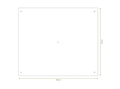 Banjado Herdabdeckplatte Glas 1 Teilig 60x52CM Schneidebrett Herdabdeckung Mit Motiv Altes Holz