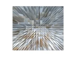 Banjado Herdabdeckplatte Glas 1 Teilig 60x52CM Schneidebrett Herdabdeckung Mit Motiv Dornen Aus Eis