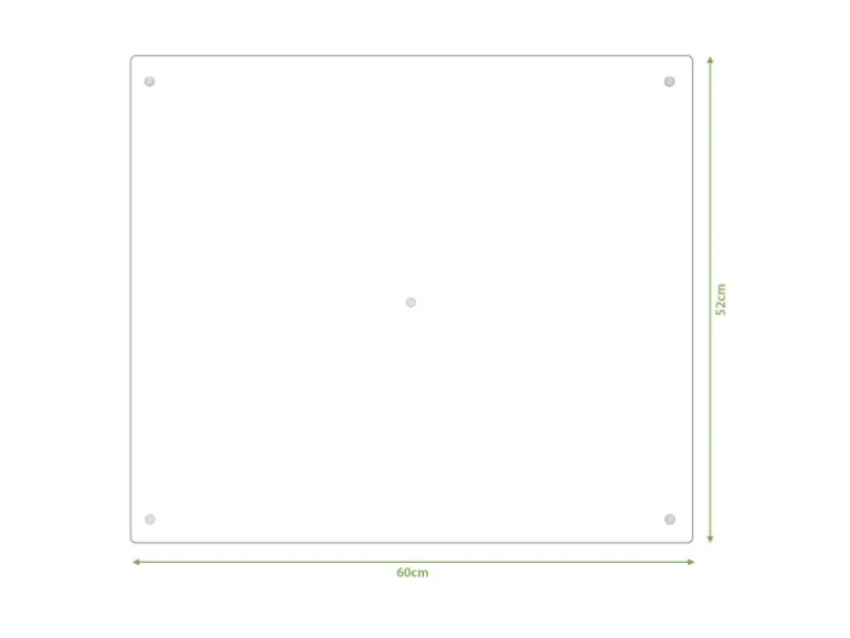 Banjado Herdabdeckplatte Glas 1 Teilig 60x52CM Schneidebrett Herdabdeckung Mit Motiv Flüchtiges Glück