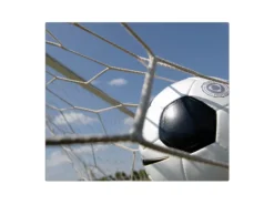 Banjado Herdabdeckplatte Glas 1 Teilig 60x52CM Schneidebrett Herdabdeckung Mit Motiv Fußball