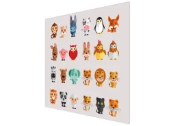 Banjado Herdabdeckplatte Glas 1 Teilig 60x52CM Schneidebrett Herdabdeckung Mit Motiv Freunde