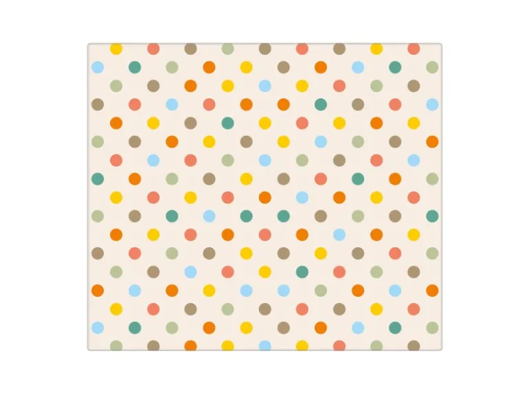 Banjado Herdabdeckplatte Glas 1 Teilig 60x52CM Schneidebrett Herdabdeckung Mit Motiv Bunte Punkte