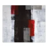 Banjado Herdabdeckplatte Glas 1 Teilig 60x52CM Schneidebrett Herdabdeckung Mit Motiv Abstrakt Rot