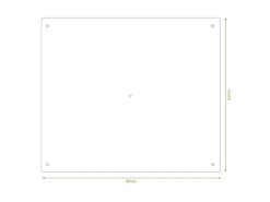 Banjado Herdabdeckplatte Glas 1 Teilig 60x52CM Schneidebrett Herdabdeckung Mit Motiv New York Skizze