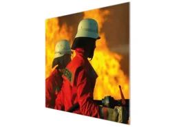 Banjado Herdabdeckplatte Glas 1 Teilig 60x52CM Schneidebrett Herdabdeckung Mit Motiv Feuer